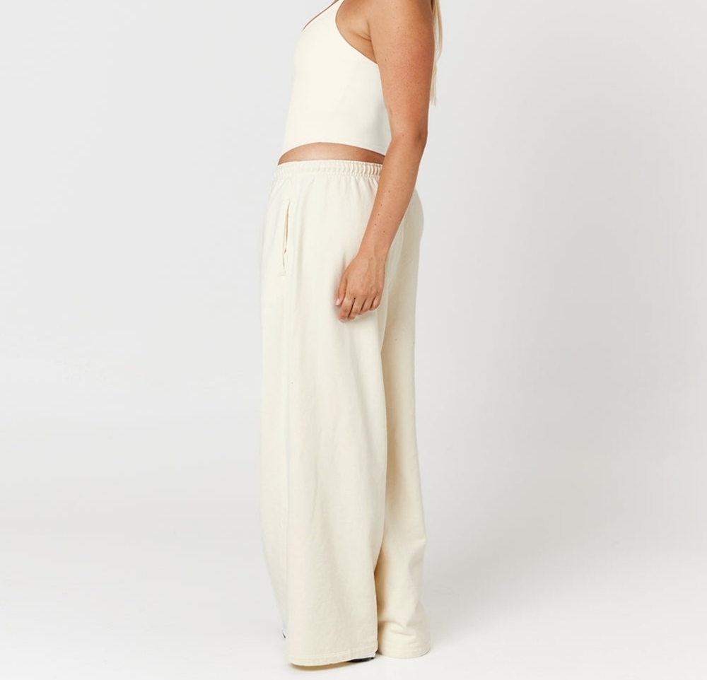 CSB - Wide Leg Sweatpants - Vanilla - Picture 6 of 7